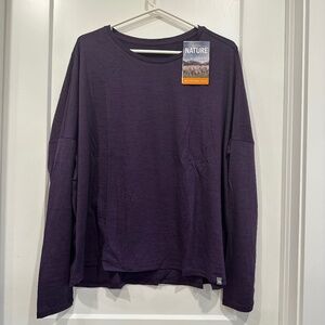 NWT Icebreaker Merino Aria Scoop Long Sleeve Top (Large)
